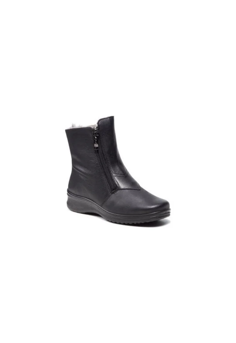Ghete dama  209292572, Piele naturala, Negru, Negru