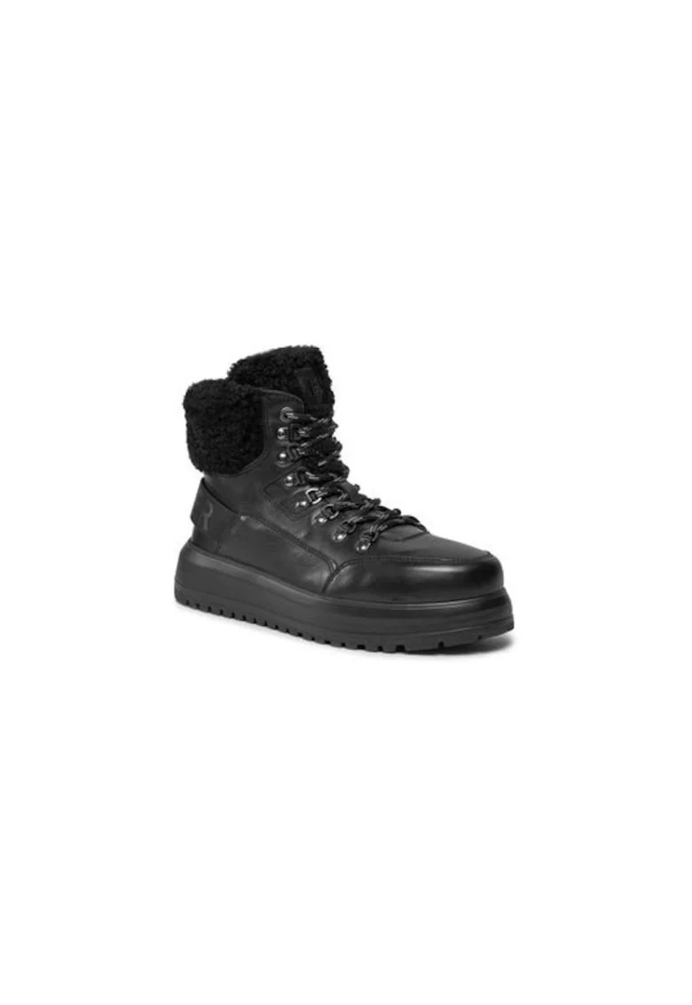 Ghete dama  303158156, Piele naturala, Negru, Negru