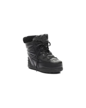 Ghete dama  300811450, Piele ecologica, Negru, Negru