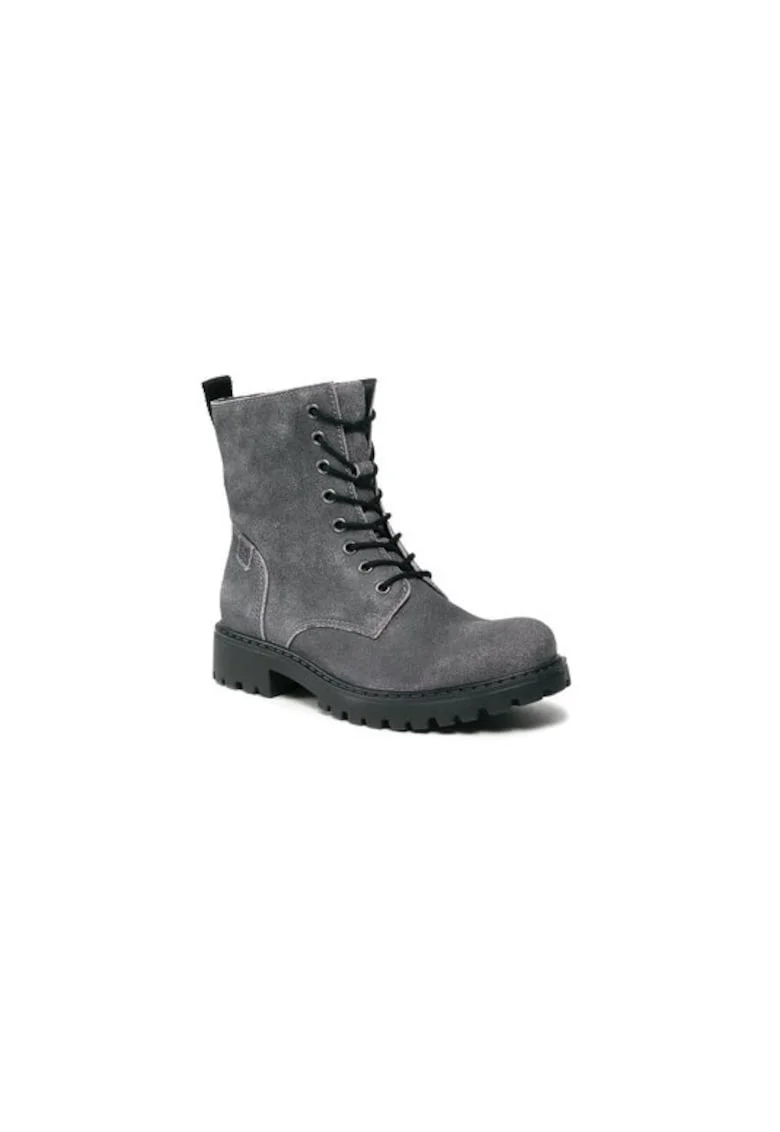 Ghete dama  303146252, Piele naturala, Gri, Gri