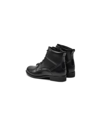 Ghete dama Piele naturala, Negru, Negru
