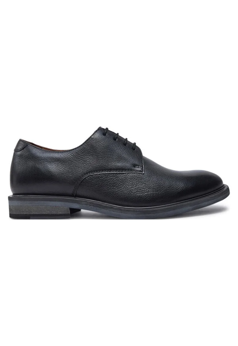 Pantofi barbati  304274077, Piele naturala, Negru, Negru