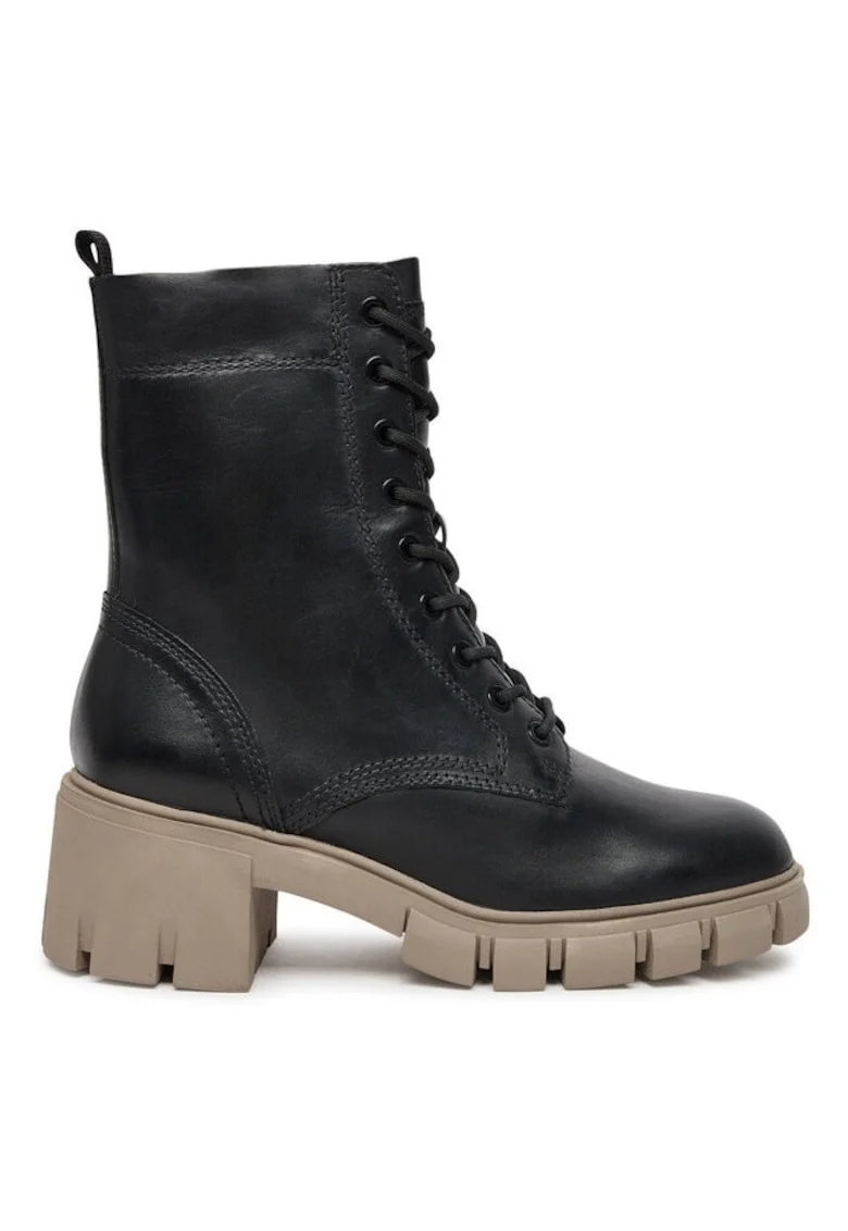 Ghete dama  304293535, Piele naturala, Negru, Negru