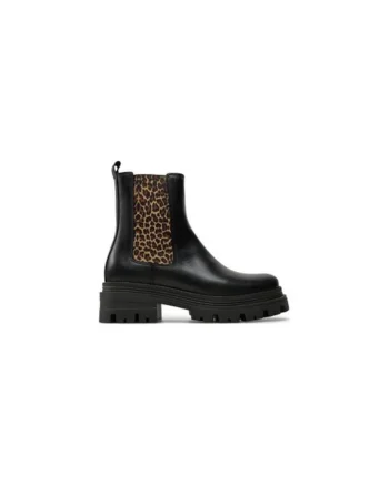 Ghete dama  304906664, Piele ecologica, Negru, Negru