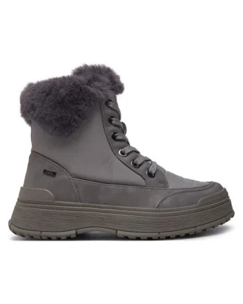Ghete dama  304311703, Piele naturala, Gri, Gri