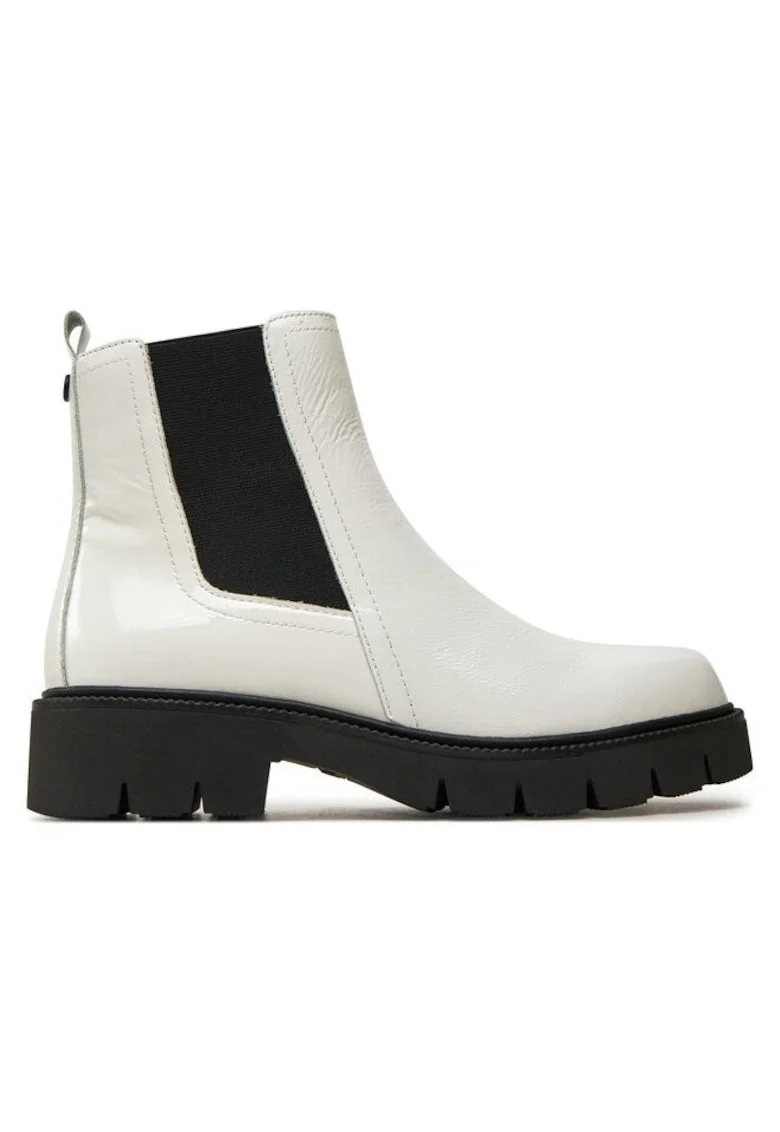 Ghete dama  304310447, Piele naturala, Alb, Alb