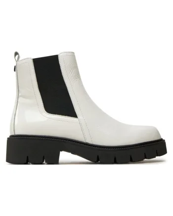 Ghete dama  304310447, Piele naturala, Alb, Alb