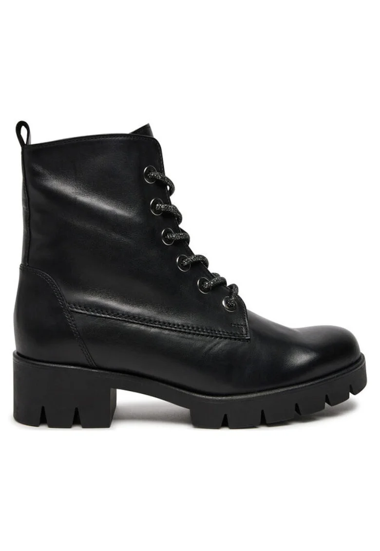 Ghete dama  304338397, Piele naturala, Negru, Negru