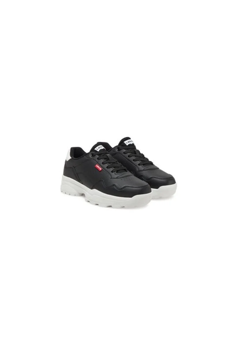 Pantofi sport unisex Levi S, 305347503, Piele ecologica, Negru, Negru