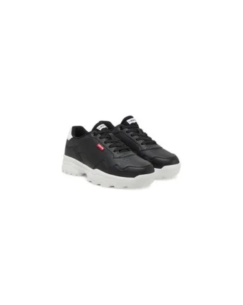 Pantofi sport unisex Levi S, 305347503, Piele ecologica, Negru, Negru