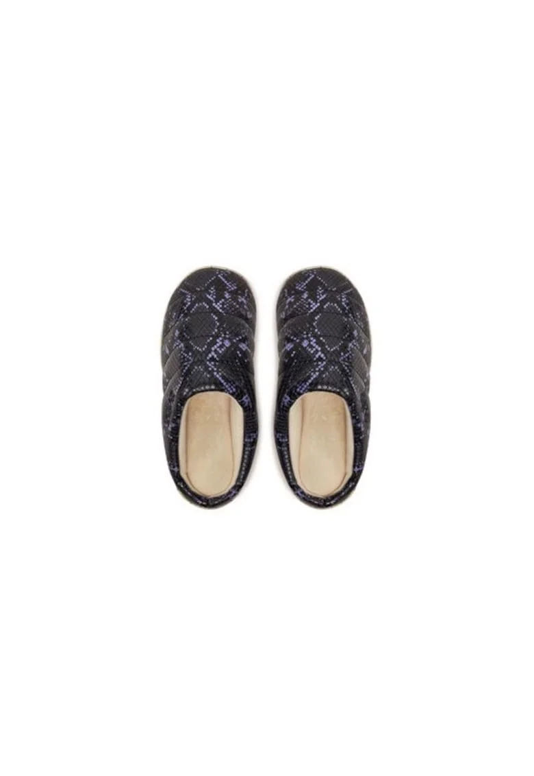 Papuci unisex  304464867, Piele ecologica, Violet, Violet