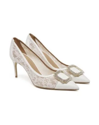 Pantofi dama  Monroe 70-10, piele naturala, alb,