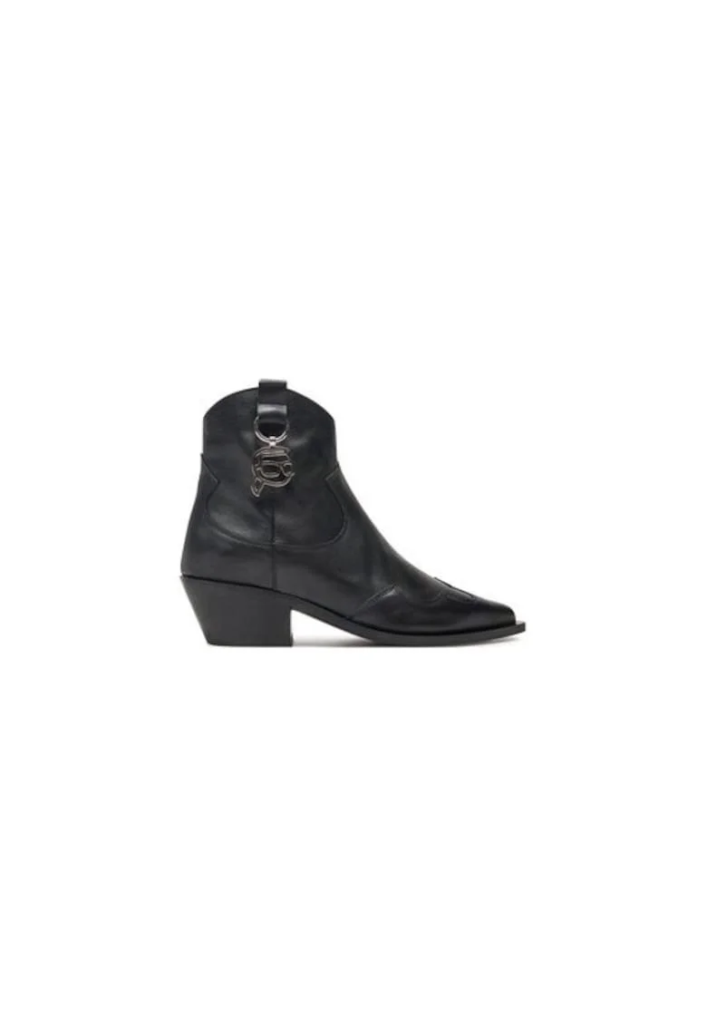 Ghete dama  305061539, Piele naturala, Negru, Negru