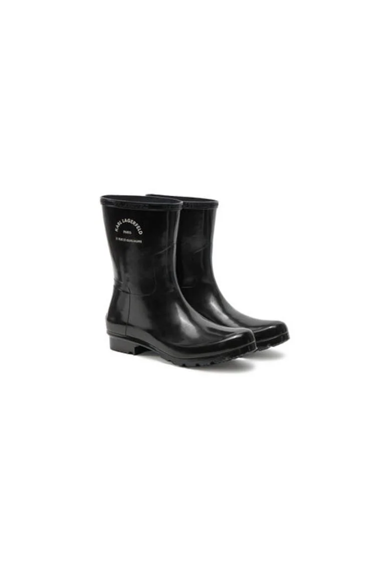 Cizme de ploaie dama  305062116, Sintetic, Negru, Negru