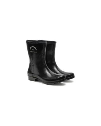 Cizme de ploaie dama  305062116, Sintetic, Negru, Negru