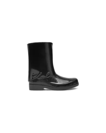 Cizme de ploaie dama  305061751, Sintetic, Negru, Negru