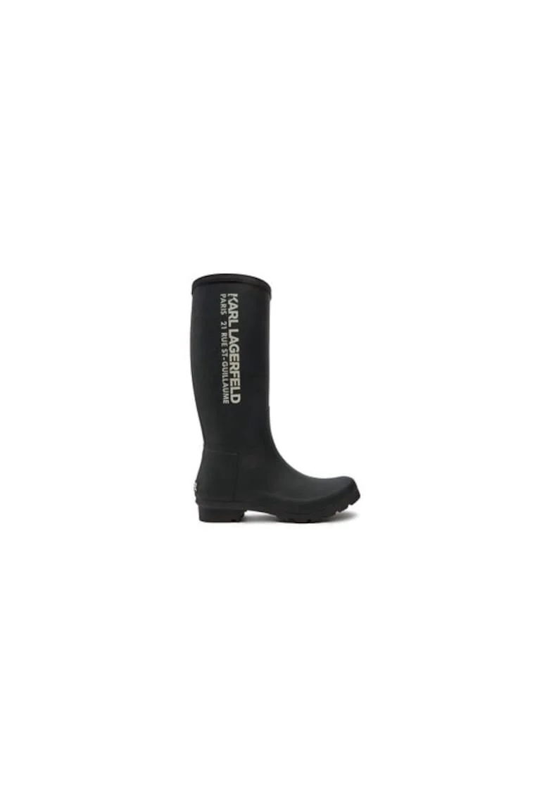 Cizme de ploaie dama  305062123, Sintetic, Negru, Negru
