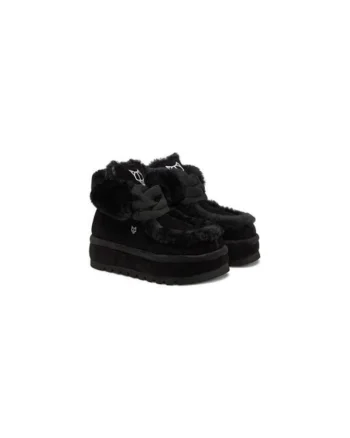 Ghete dama  305208606, Piele naturala, Negru, Negru