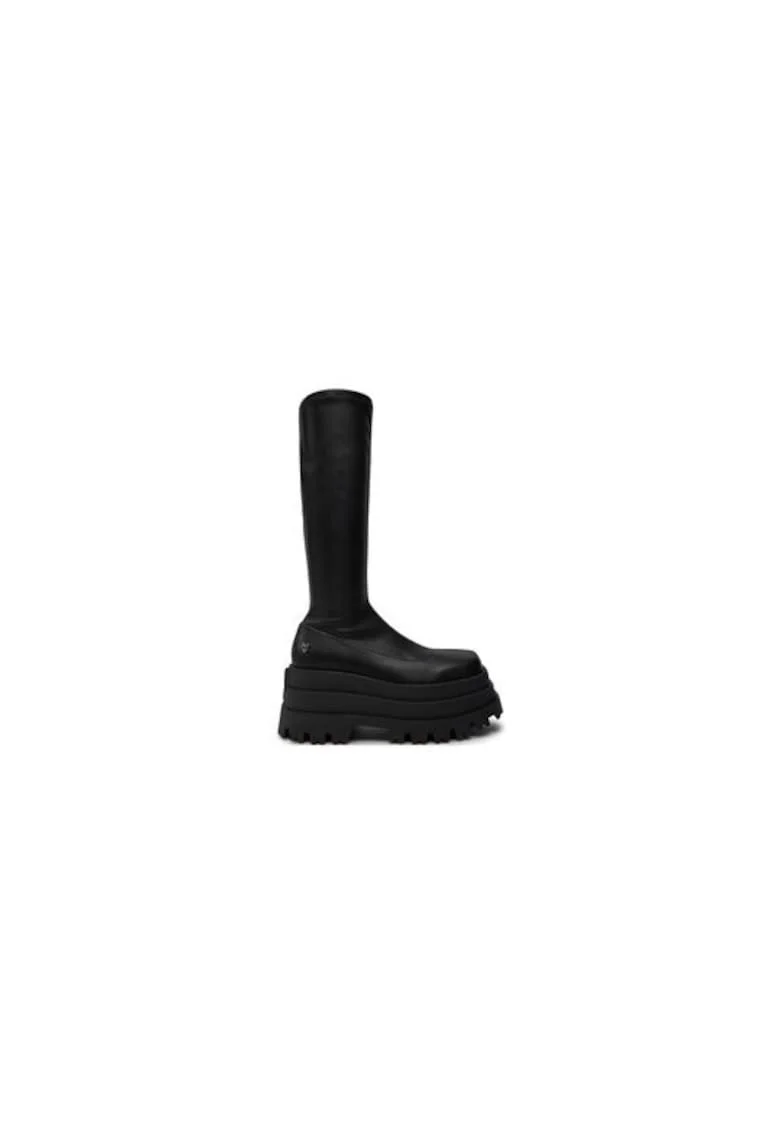 Cizme dama  304933578, Piele ecologica, Negru, Negru