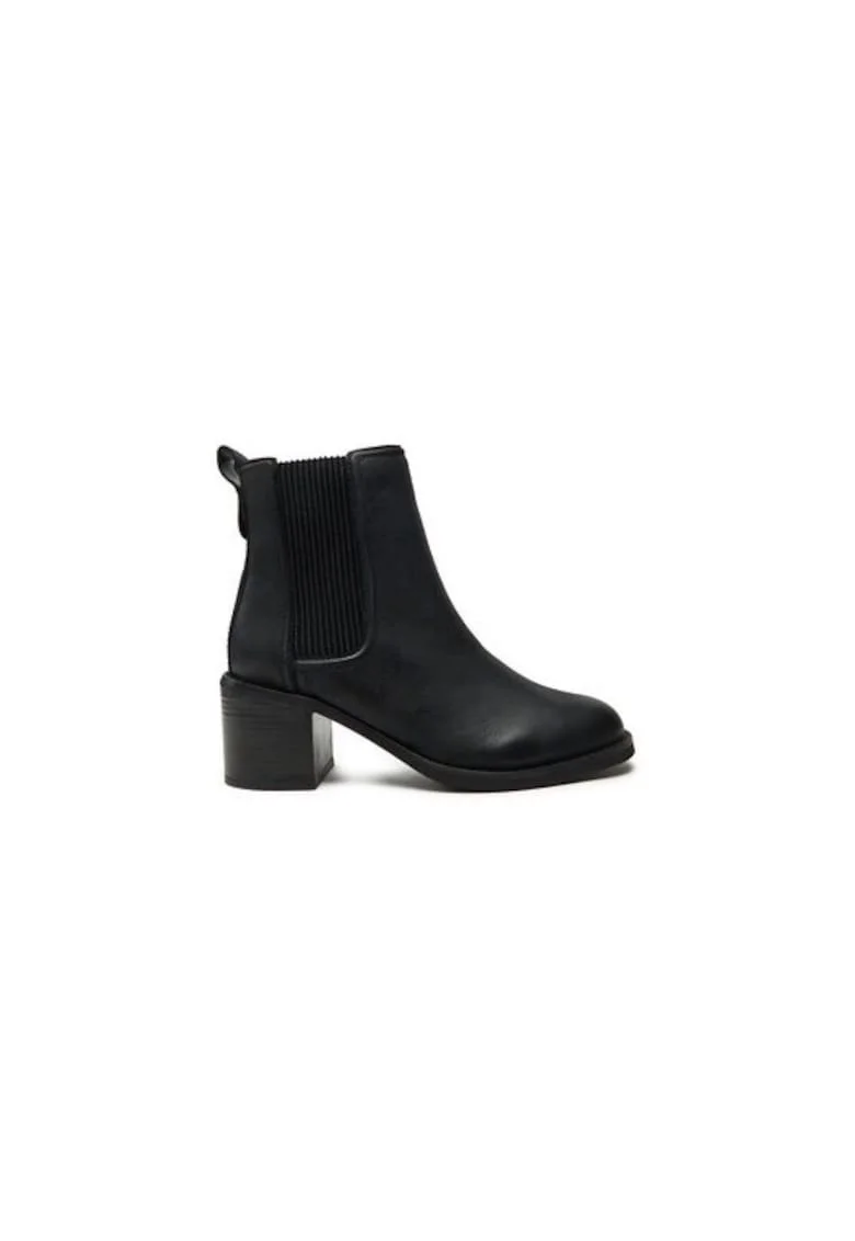 Ghete dama  304162305, Piele naturala, 41 EU, Negru
