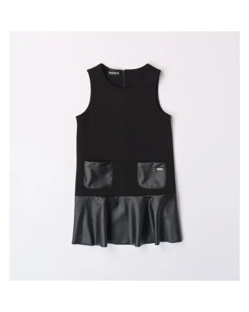 Rochie fara maneca pentru fetite, Negru, Negru