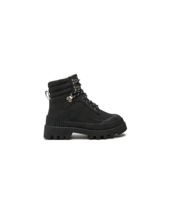Ghete dama  304484469, Piele ecologica, Negru, Negru