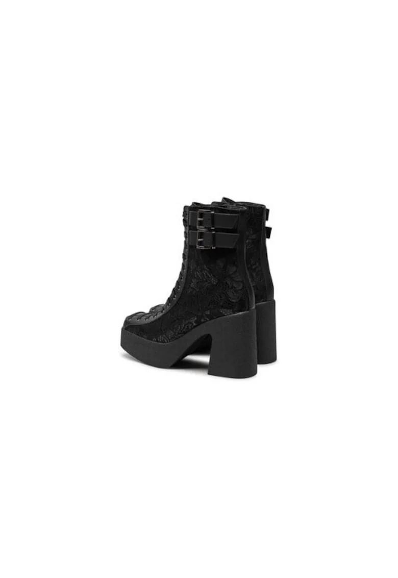Ghete dama  304437359, Piele ecologica, Negru, Negru