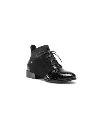 Ghete dama  207660847, Piele naturala, Negru, Negru