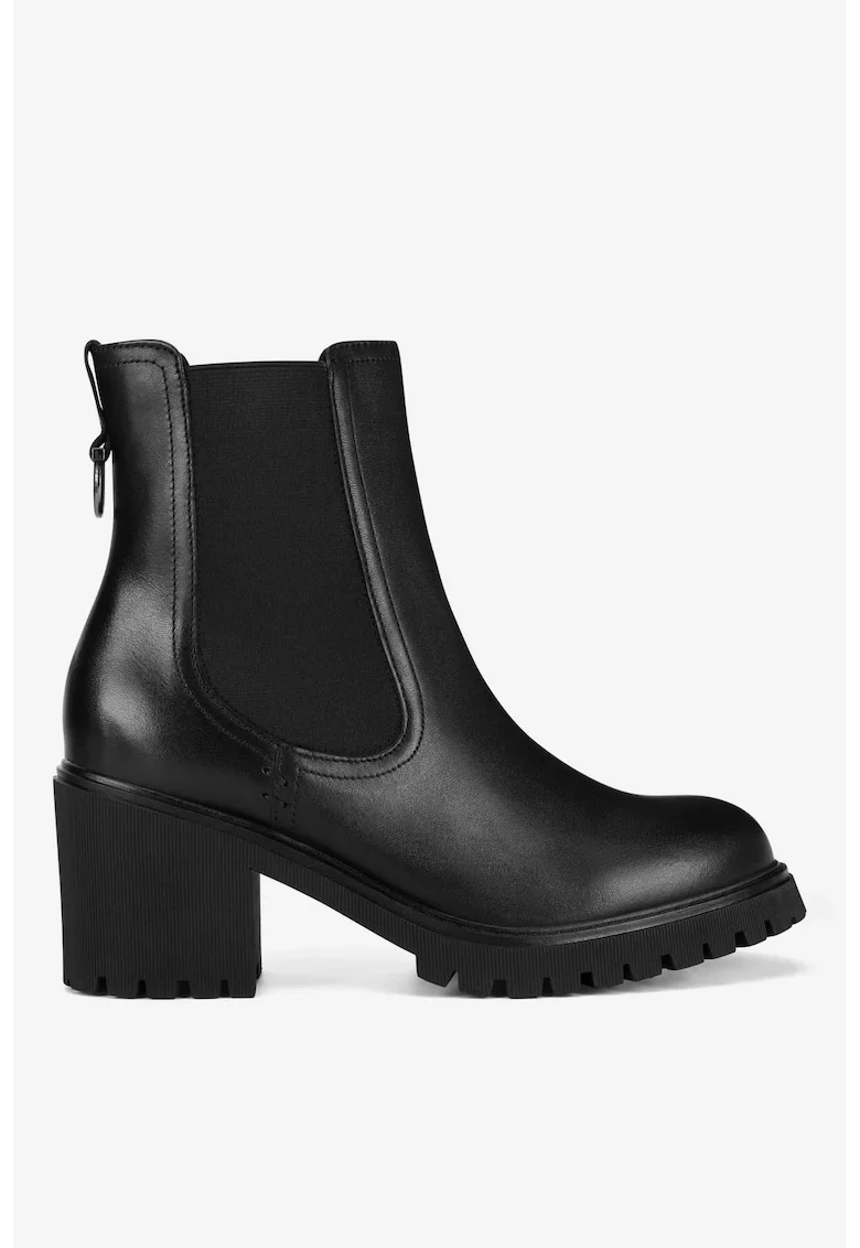 Ghete dama  5903419358630, Piele naturala, Negru, Negru
