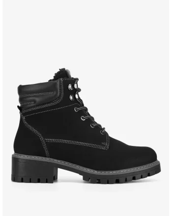 Ghete dama  5903419650178, Piele naturala, Negru, Negru