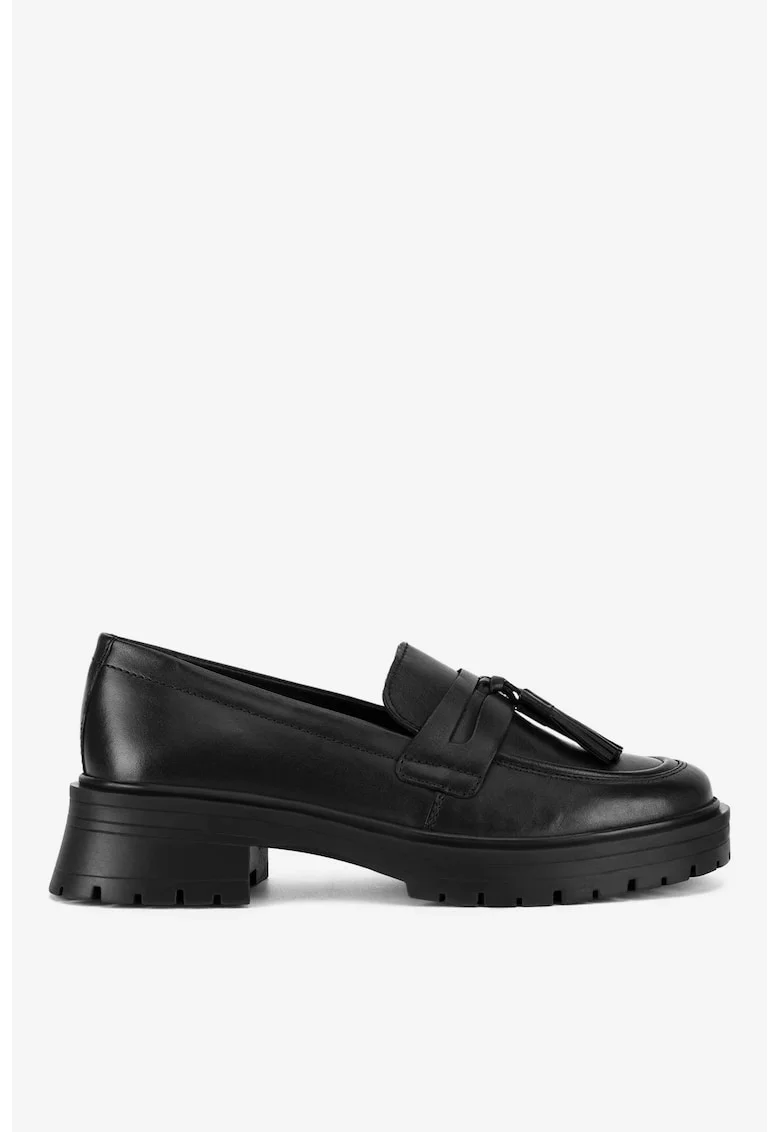 Mocasini dama  5903419836619, Piele naturala, Negru, Negru