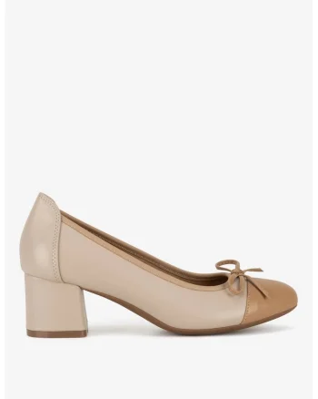 Pantofi dama  5903698112336, Piele naturala, Bej, Bej