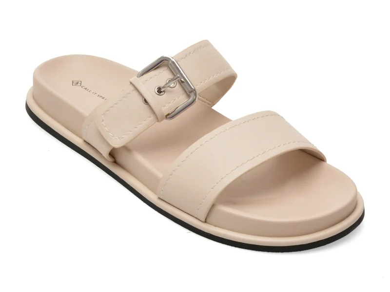 Papuci CALL IT SPRING albi, 14226964, din piele ecologica