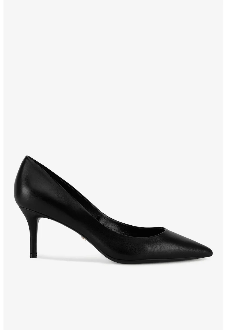 Pantofi dama  5903698189536, Piele naturala, Negru, Negru