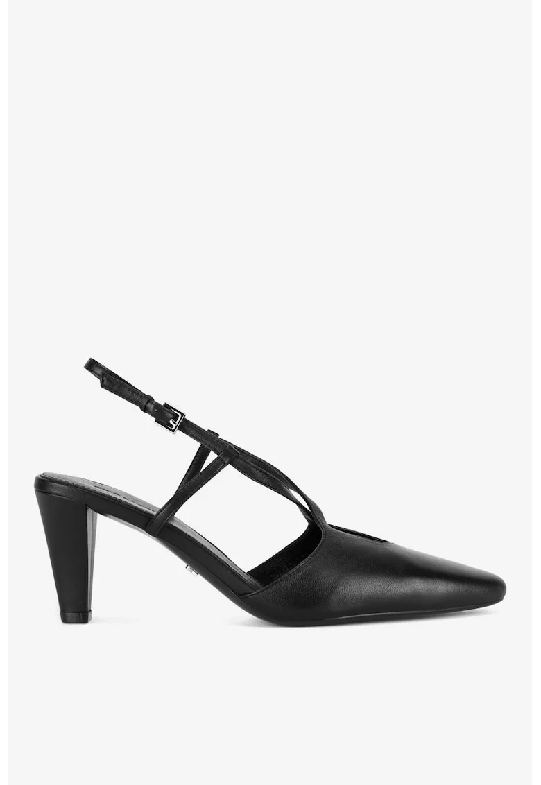 Pantofi dama  5903698588292, Piele naturala, Negru, Negru