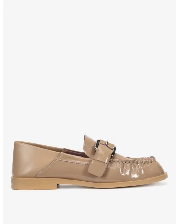 Mocasini dama  5903698601205, Piele naturala, Bej, Bej
