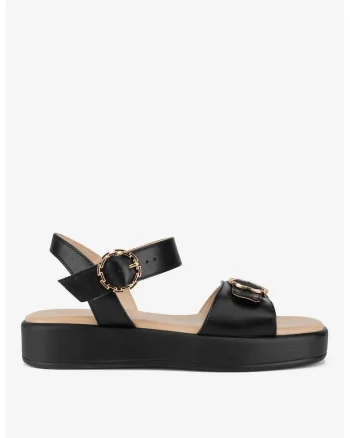 Sandale dama  5903698794006, Piele naturala, Negru, Negru
