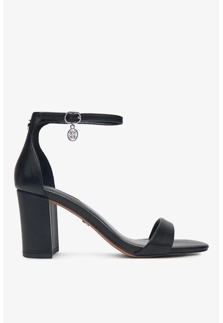 Sandale dama  5904862882031, Piele ecologica, Negru, Negru