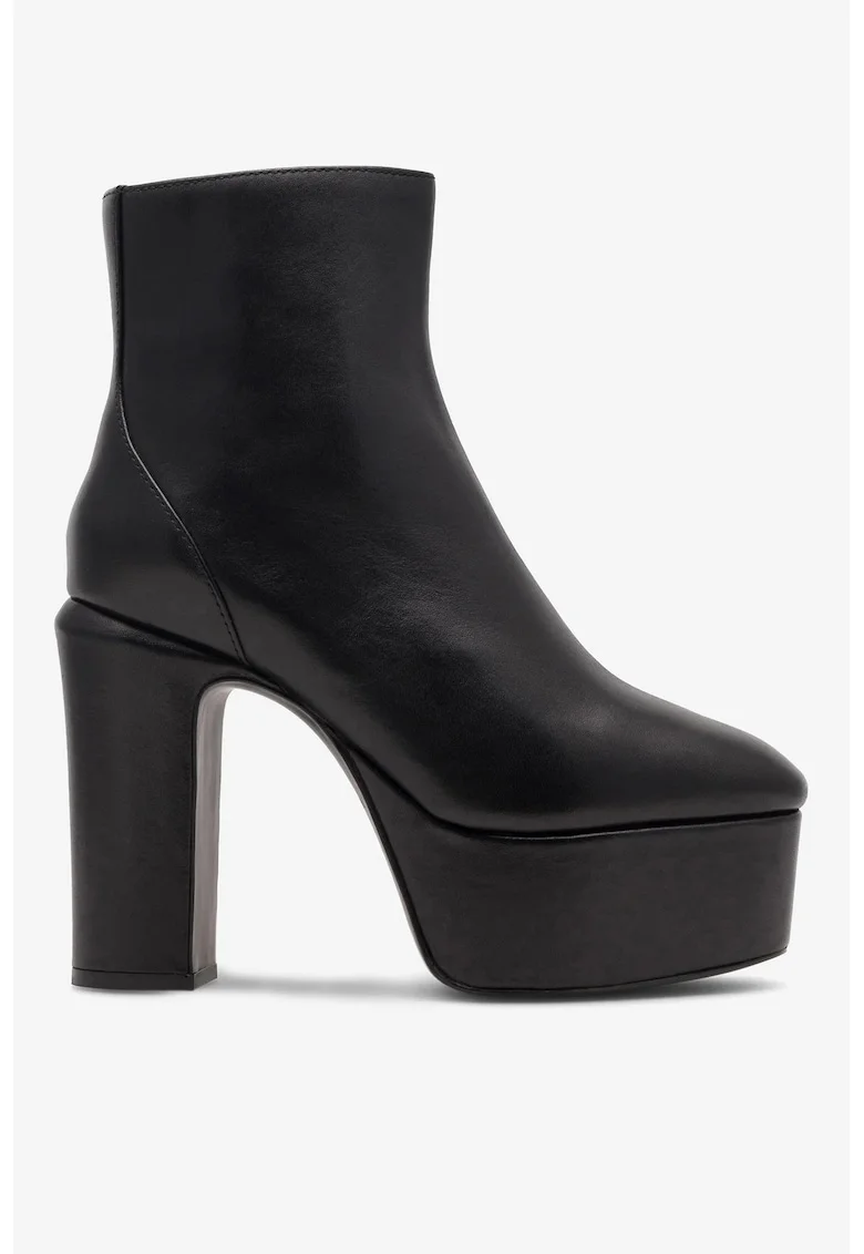 Ghete dama  5905588004592, Piele naturala, Negru, Negru