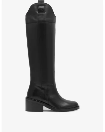 Cizme dama  5905588005032, Piele naturala, Negru, Negru