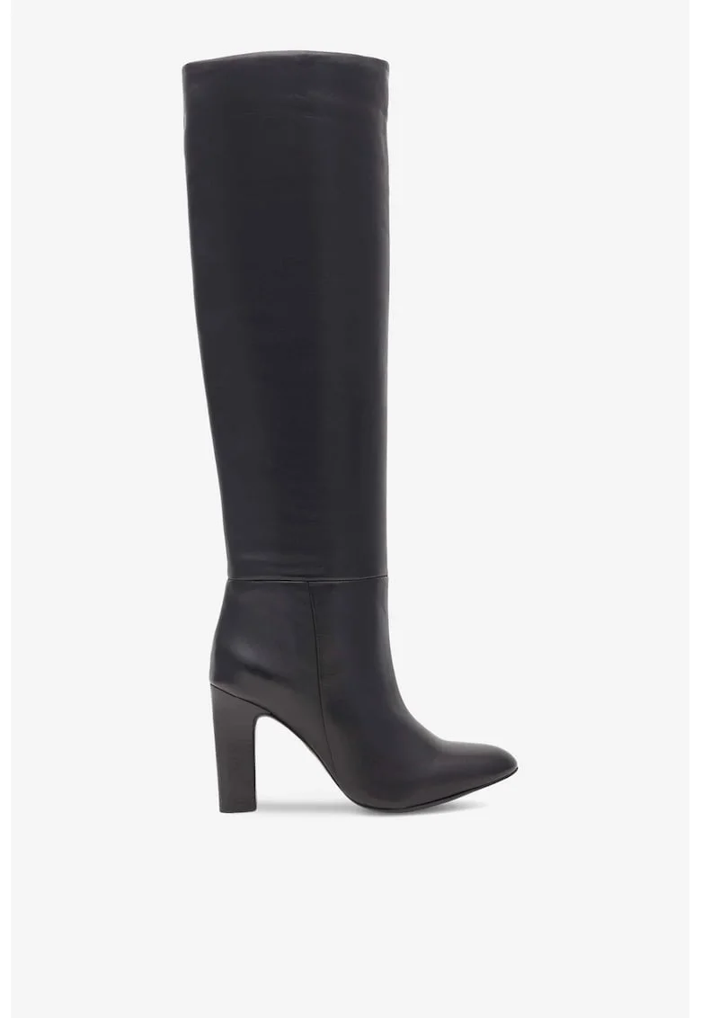Cizme dama  5905588004899, Piele naturala, Negru, Negru