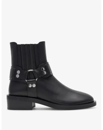 Ghete dama  5905588101475, Piele naturala, Negru, Negru