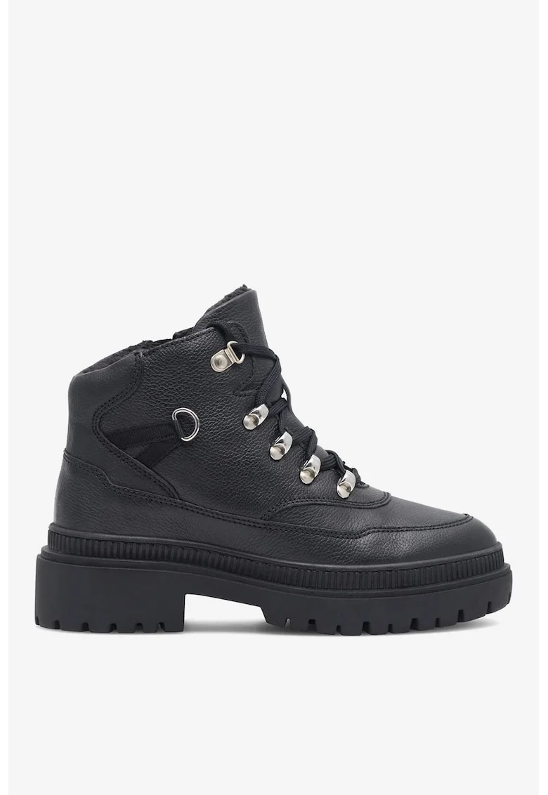 Ghete dama  5905588125013, Piele naturala, Negru, Negru
