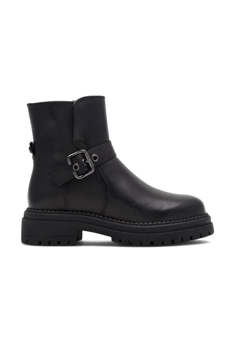 Ghete dama  5905588111368, Piele naturala, Negru, Negru