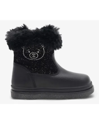 Cizme fete  5905588135470, Piele naturala, Negru, Negru