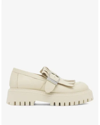 Mocasini dama  5905588513742, Piele naturala, Bej, Bej