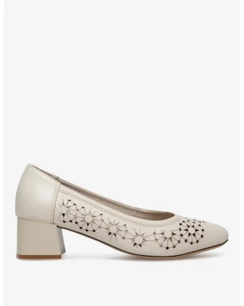 Pantofi dama  5905588561521, Piele naturala, Bej, Bej