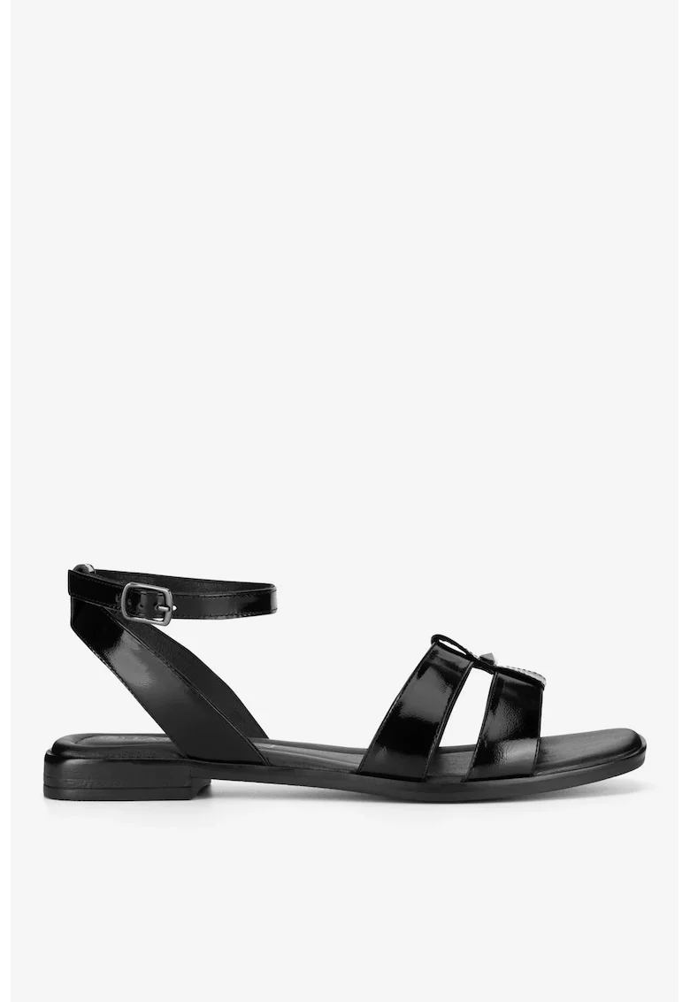Sandale dama  5905588615491, Piele naturala, Negru, Negru