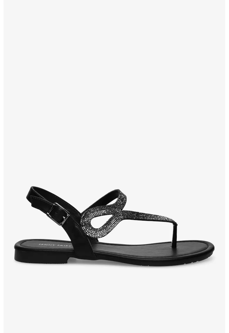 Sandale dama  5905588612834, Sintetic, Negru, Negru