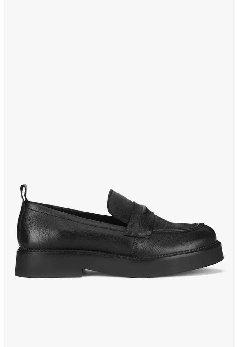 Mocasini dama  5905588691310, Piele naturala, Negru, Negru